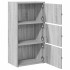 Estantería madera de ingeniería gris sonoma 40x24x77