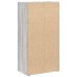Estantería madera de ingeniería gris sonoma 40x24x77
