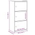 Estantería madera de ingeniería gris sonoma 40x24x77
