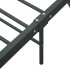 Estructura de cama sin colchón metal gris 140x200
