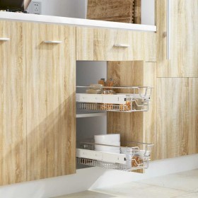 Bandejas de alambre extraíbles 2 unidades plateado 300