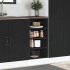Armario inferior de cocina contrachapada negro 40x44,5x81,5