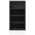 Armario inferior de cocina contrachapada negro 40x44,5x81,5