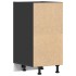 Armario inferior de cocina contrachapada negro 40x44,5x81,5