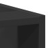 Armario inferior de cocina contrachapada negro 40x44,5x81,5