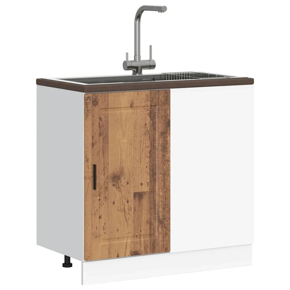 Mueble bajo de cocina porto madera vieja madera