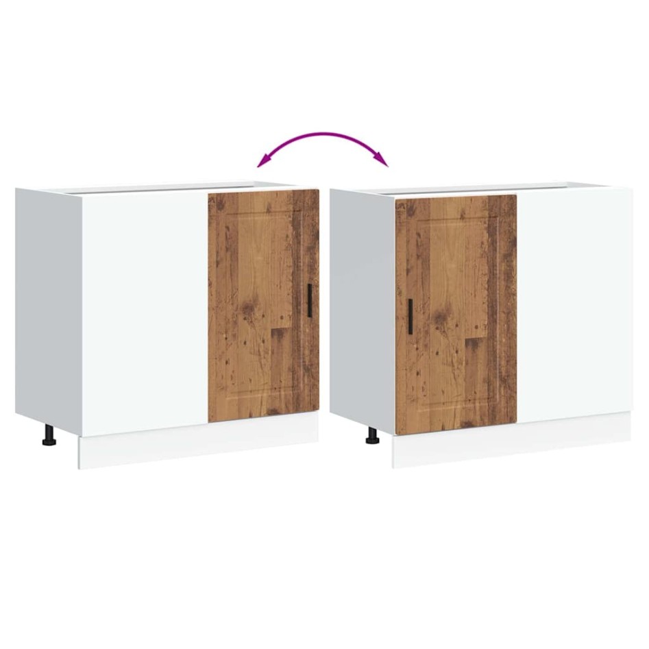 Mueble bajo de cocina porto madera vieja madera