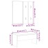 Set de muebles recibidor madera contrachapada roble