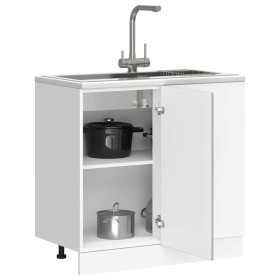 Mueble bajo de cocina porto gris sonoma madera