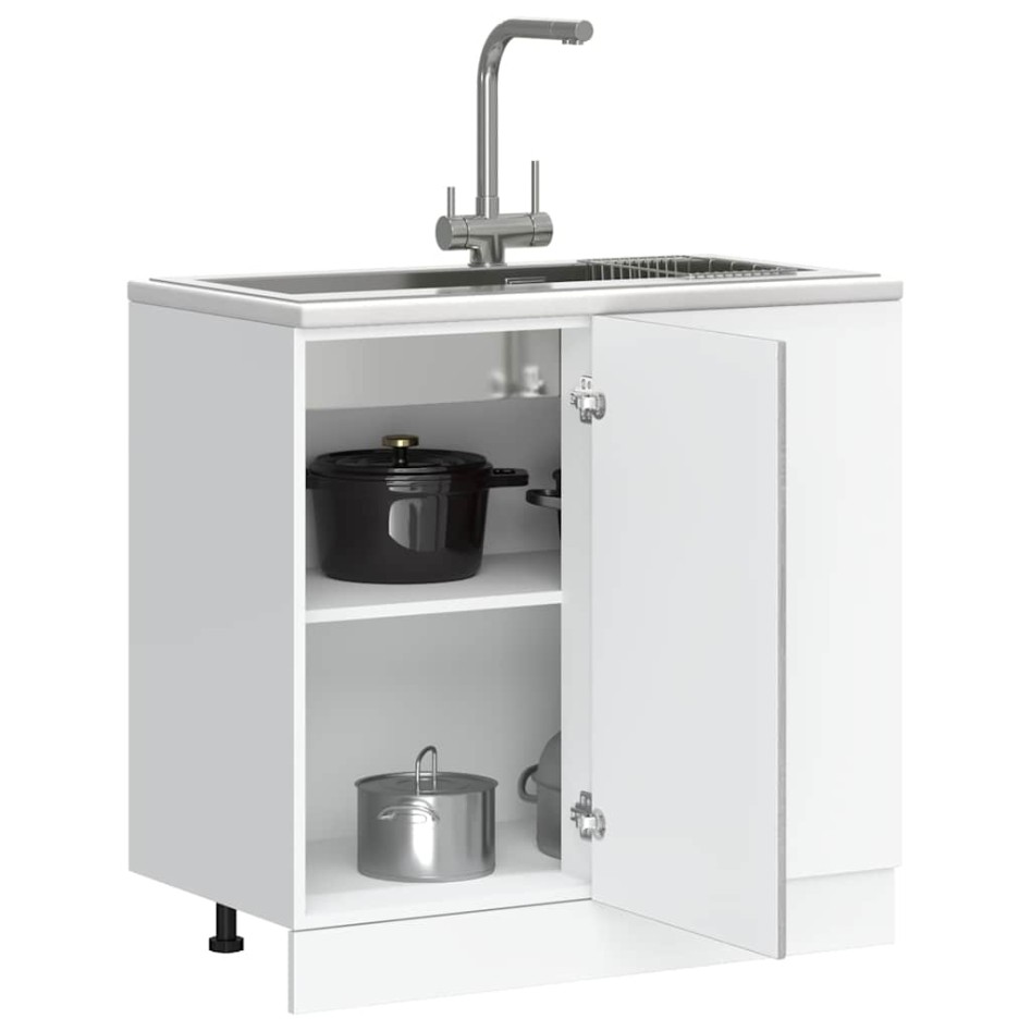 Mueble bajo de cocina porto gris sonoma madera