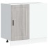 Mueble bajo de cocina porto gris sonoma madera