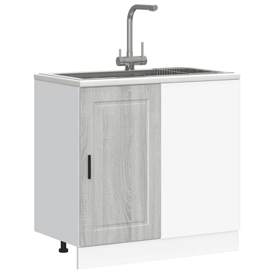 Mueble bajo de cocina porto gris sonoma madera