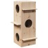 Casa para gatos madera maciza pino 43x43x90