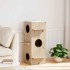 Casa para gatos madera maciza pino 43x43x90