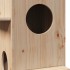 Casa para gatos madera maciza pino 43x43x90