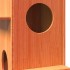 Casa para gatos cera marrón 43x43x90 cm madera maciza