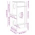Casa para gatos cera marrón 43x43x90 cm madera maciza