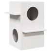 Casa para gatos madera maciza pino blanca 43x43x60 cm
