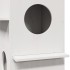 Casa para gatos madera maciza pino blanca 43x43x60
