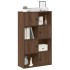 Estantería de madera de ingeniería marrón roble 60x24x101,5