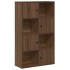Estantería de madera de ingeniería marrón roble 60x24x101,5