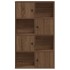 Estantería de madera de ingeniería marrón roble 60x24x101,5