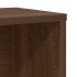 Estantería de madera de ingeniería marrón roble 60x24x101,5
