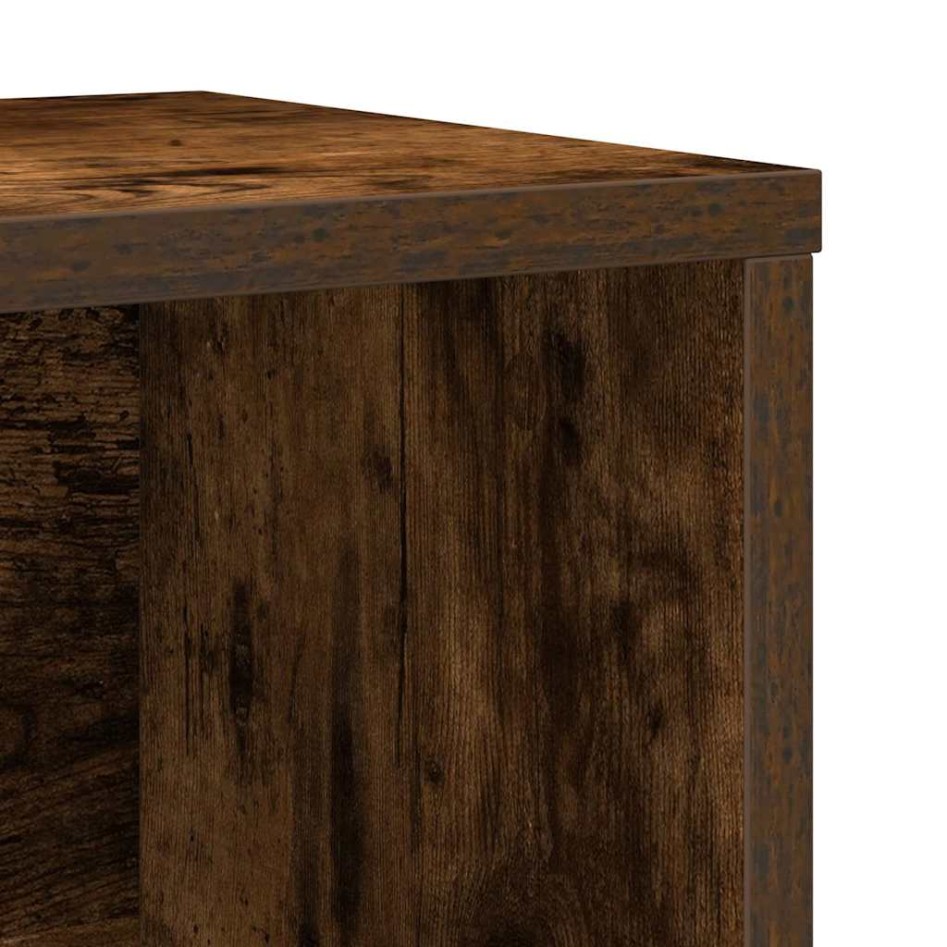 Estantería madera de ingeniería roble ahumado 60x24x101,5