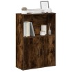 Estantería madera de ingeniería roble ahumado 60x24x85 cm