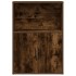 Estantería madera de ingeniería roble ahumado 60x24x85