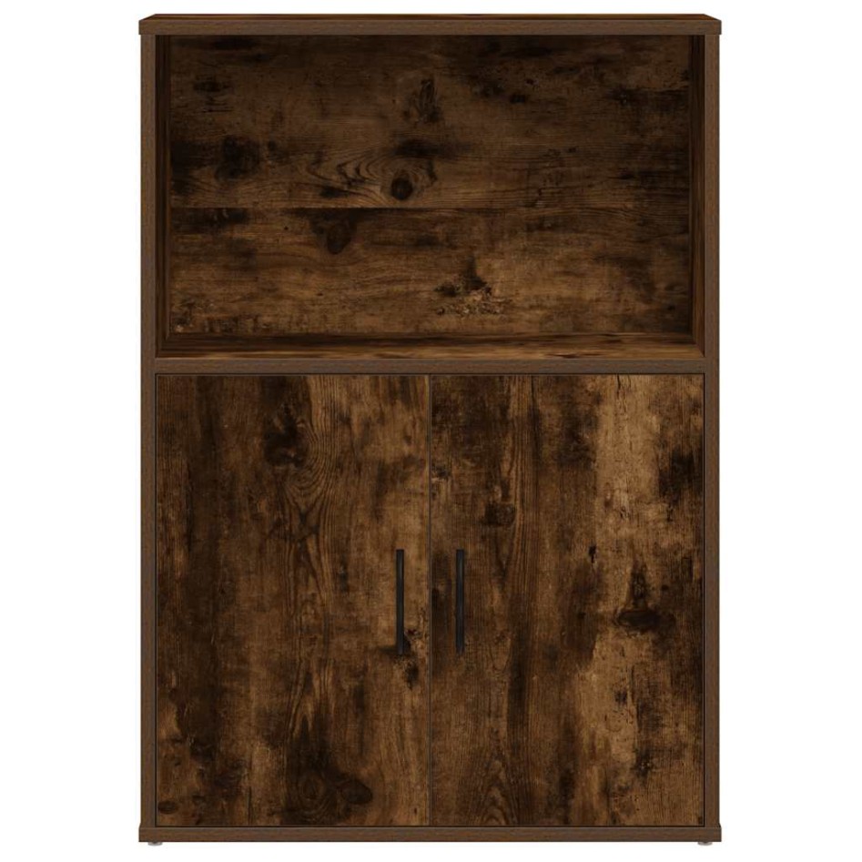 Estantería madera de ingeniería roble ahumado 60x24x85