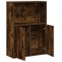 Estantería madera de ingeniería roble ahumado 60x24x85