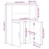 Estantería madera de ingeniería roble ahumado 60x24x85