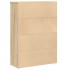 Estantería de madera de ingeniería roble sonoma 60x24x85