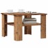 Mesa de centro madera contrachapada madera antigua 60x60x42