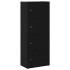 Estantería de madera de ingeniería roble negro 40x24x102