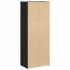 Estantería de madera de ingeniería roble negro 40x24x102