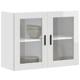 Armario pared para cocina puerta cristal Porto blanco