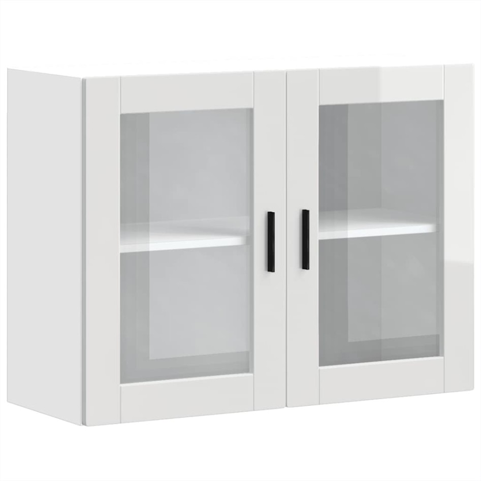 Armario pared para cocina puerta cristal Porto blanco