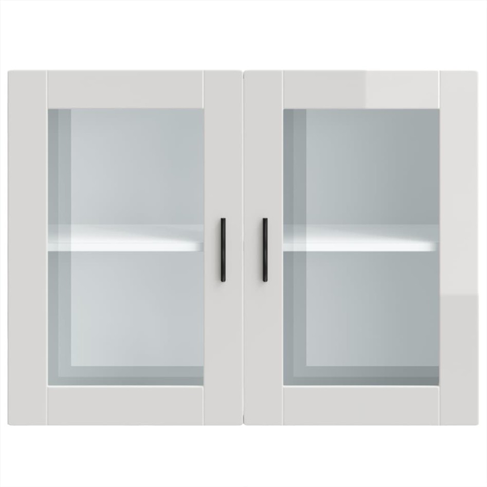 Armario pared para cocina puerta cristal Porto blanco