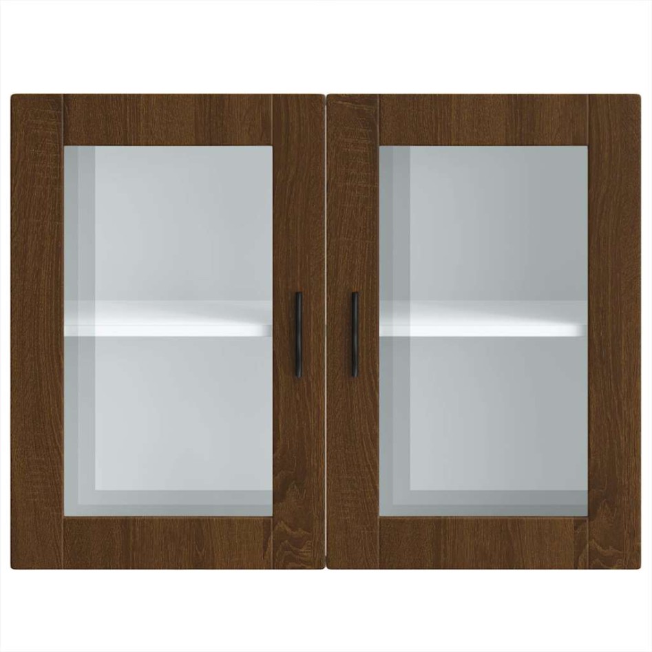Armario de pared para cocina puerta cristal Porto roble