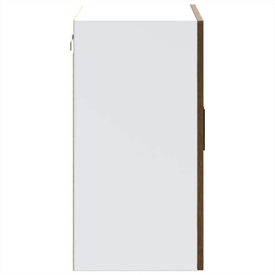 Armario de pared para cocina puerta cristal Porto roble