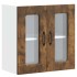 Armario pared cocina puerta de cristal Kalmar roble