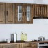 Armario pared cocina puerta de cristal Kalmar roble