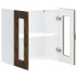 Armario pared cocina puerta de cristal Kalmar roble