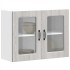 Armario pared cocina puerta de cristal Kalmar sonoma