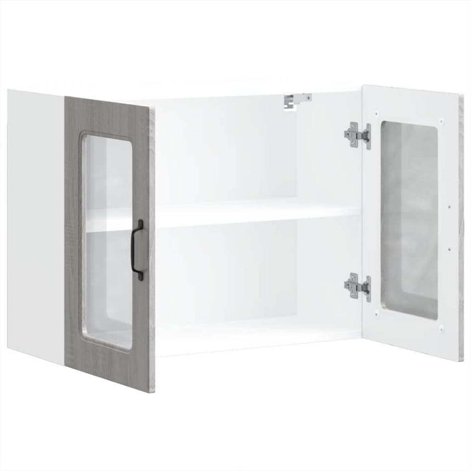 Armario pared cocina puerta de cristal Kalmar sonoma