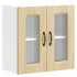 Armario pared cocina puerta de cristal Kalmar roble
