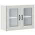 Armario pared cocina puerta de cristal Kalmar gris