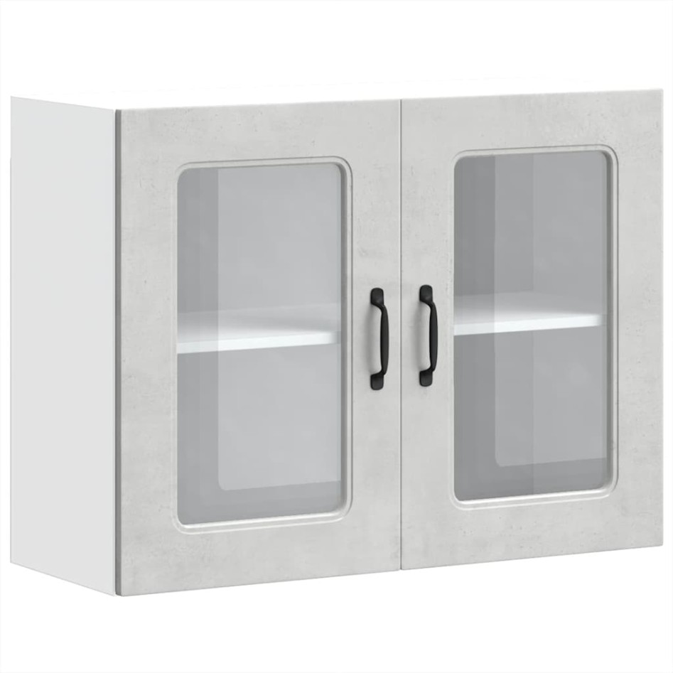 Armario pared cocina puerta de cristal Kalmar gris